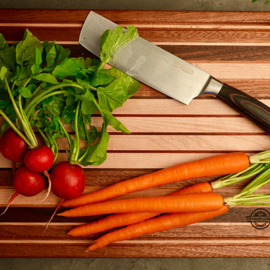 Rustic Harmony – Handmade Edge Grain Cutting Board
