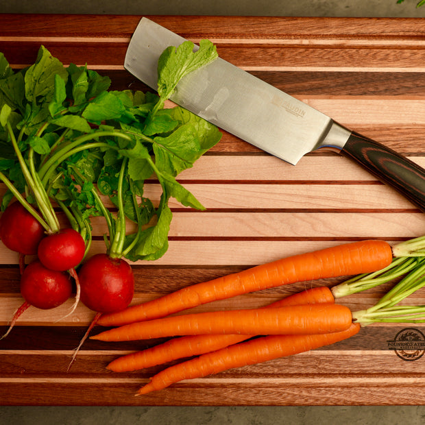 Rustic Harmony – Handmade Edge Grain Cutting Board