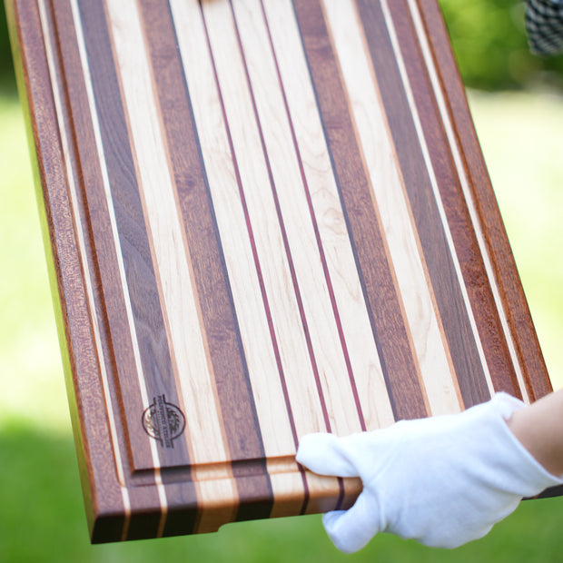 Rustic Harmony – Handmade Edge Grain Cutting Board